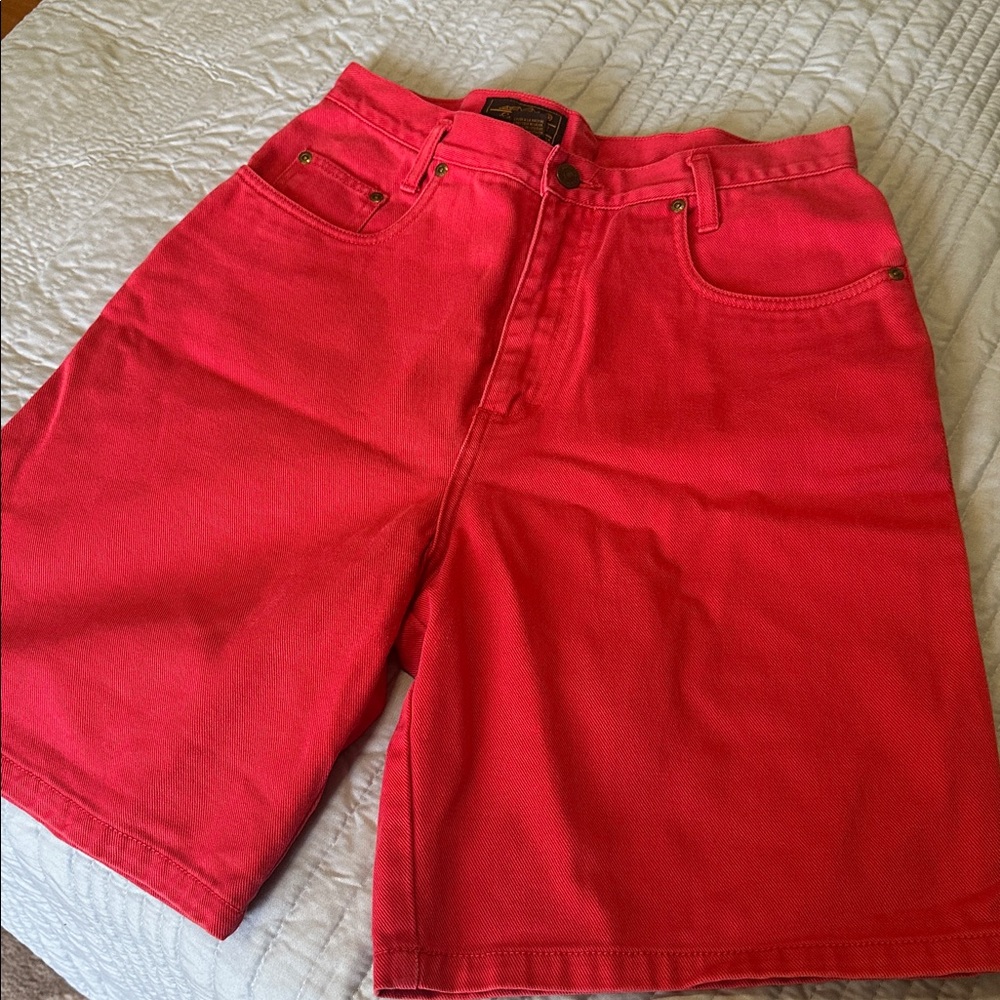 Vintage Eddie Bauer Coral Denim Shorts